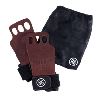 RooGrips Three Finger Pebble Crossfit grips With Bag